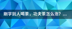 刚学别人喝茶，功夫茶怎么泡？买了个小